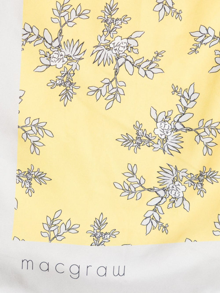 Samantha scarf in mustard floral print