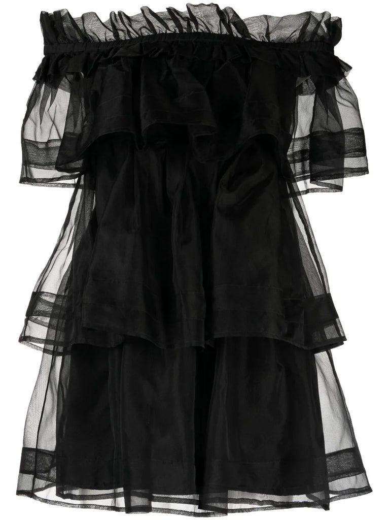 Petal Dress in Black