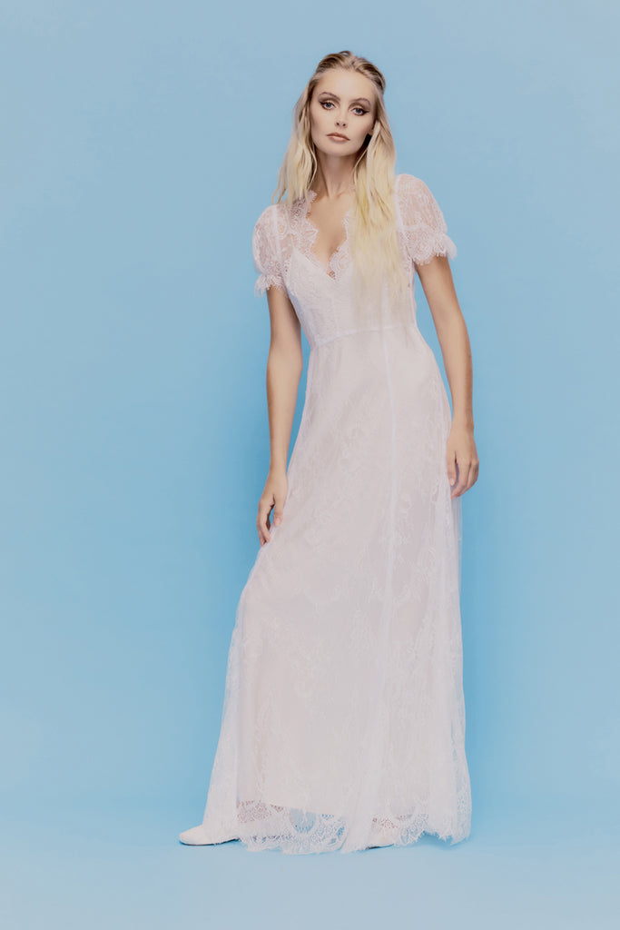 Endora White lace Dress