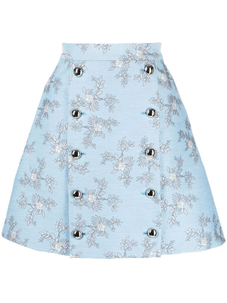Portobello Skirt in Blue floral