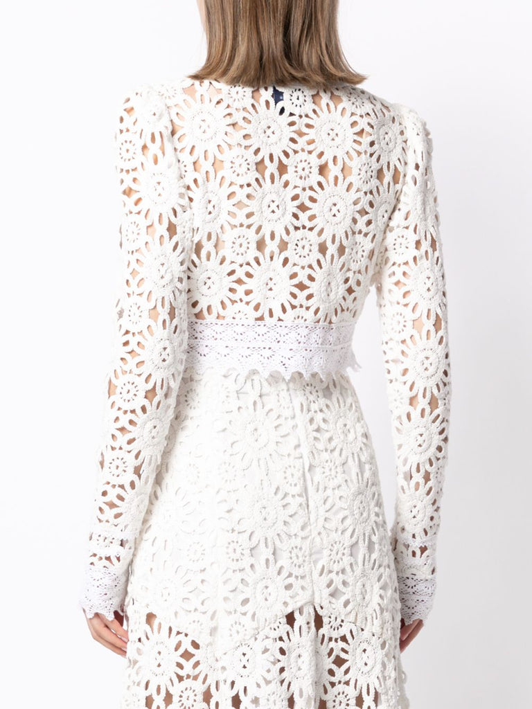 Noble Top in Ivory Lace