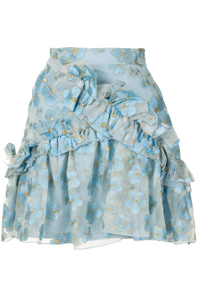 Souffle Skirt in Blue Blossom