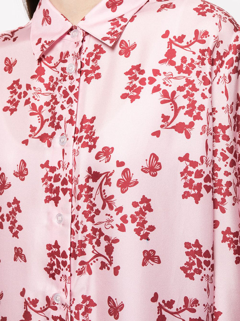 Story Blouse in Pink Print