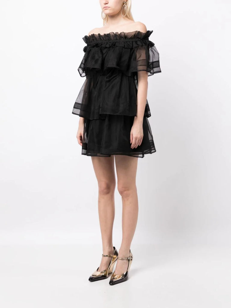 Petal Dress in Black