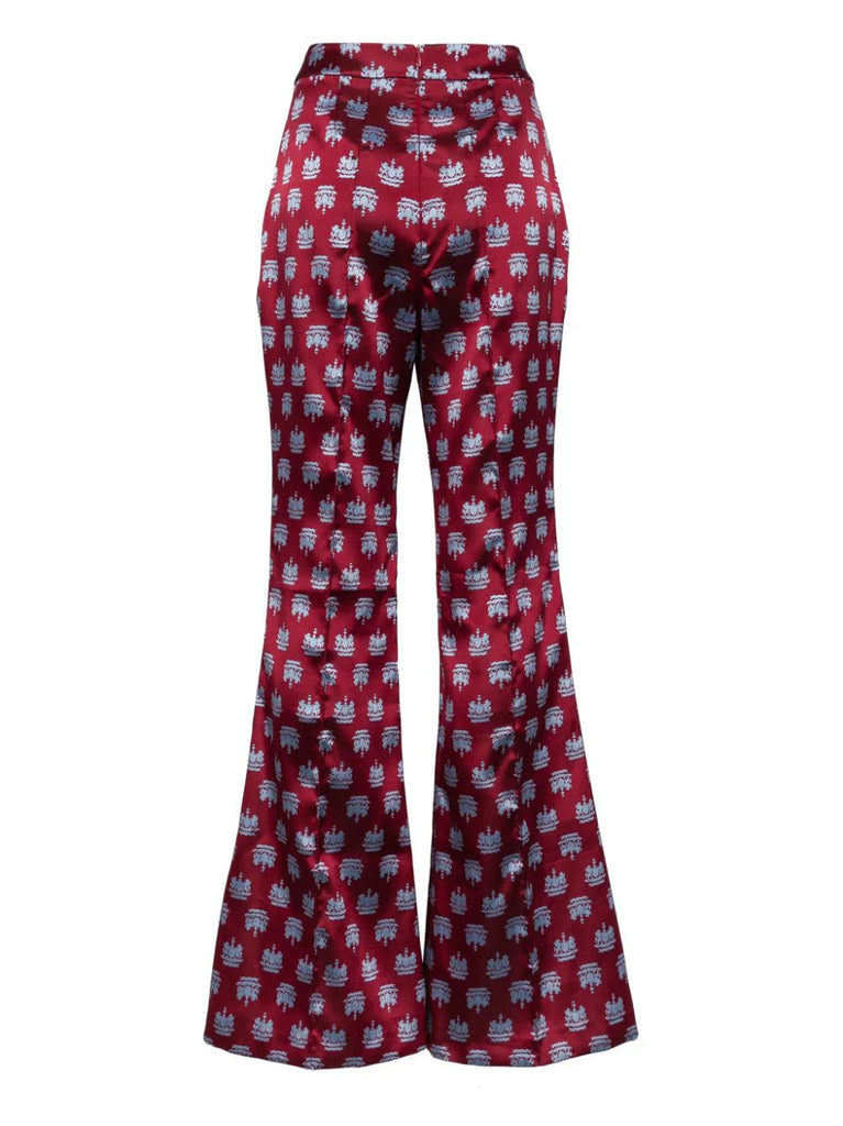 Circa 72 Trouser in Maroon Crest