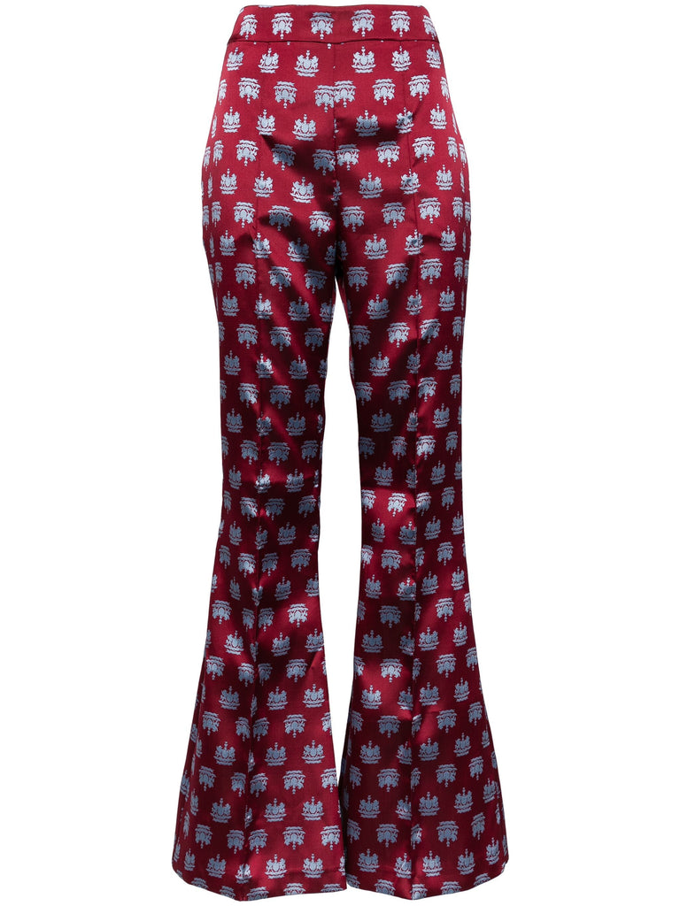 Circa 72 Trouser in Maroon Crest