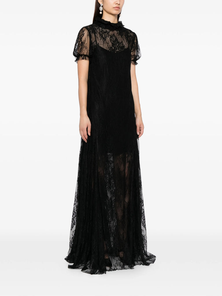 Reverence Dress in Black Lace