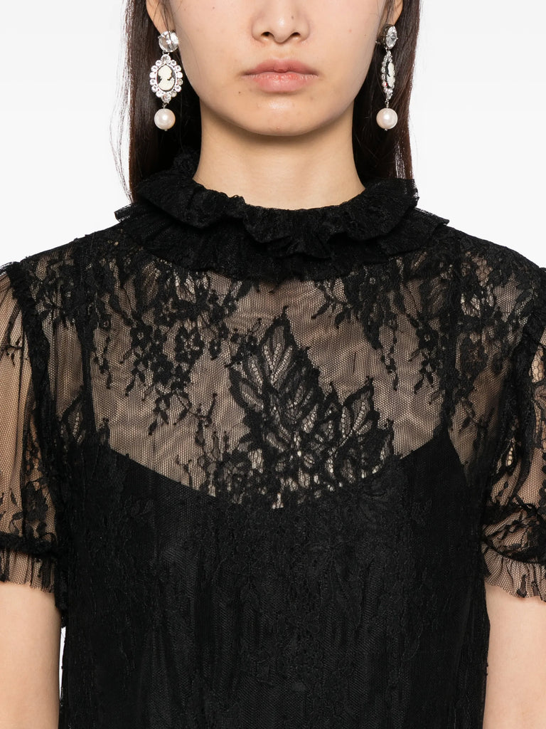 Reverence Dress in Black Lace
