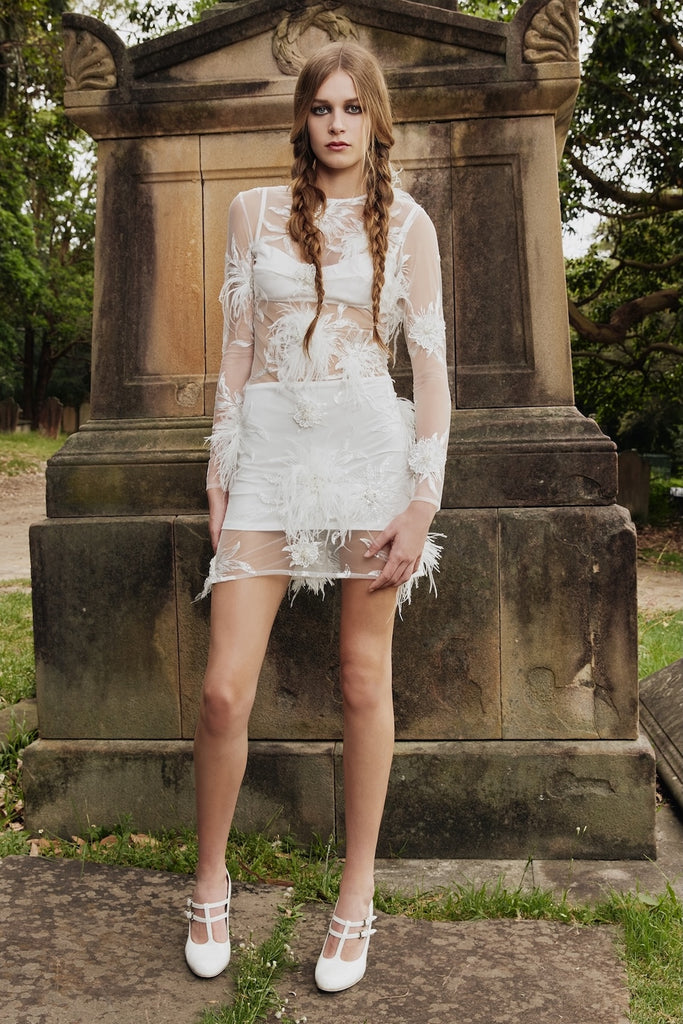 Baby Birdy Dress in Ivory