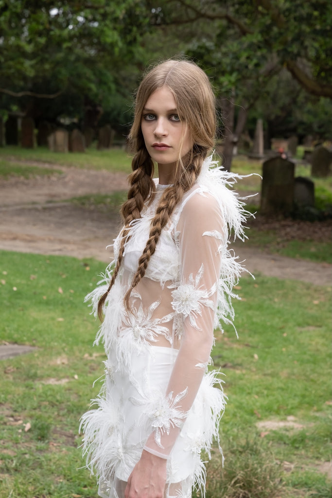 Baby Birdy Dress in Ivory