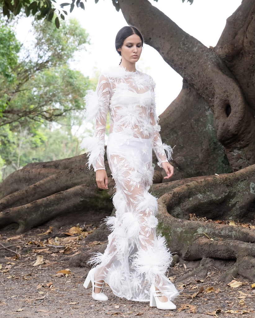 Birdy Dress in Ivory