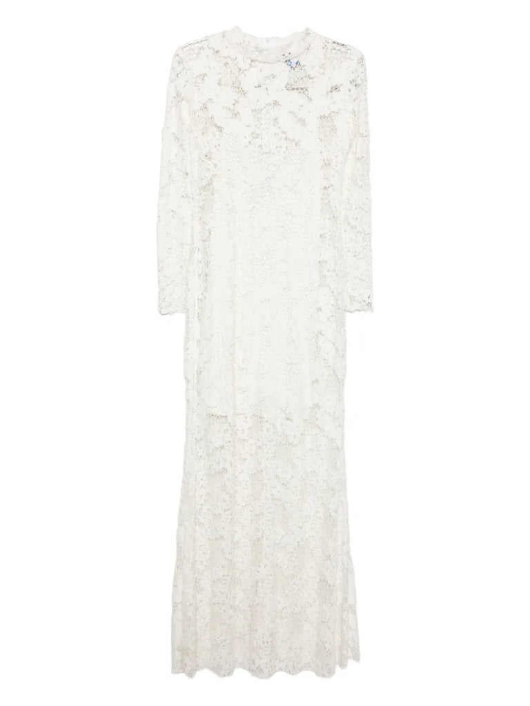 Cavalleri Dress in white cotton lace
