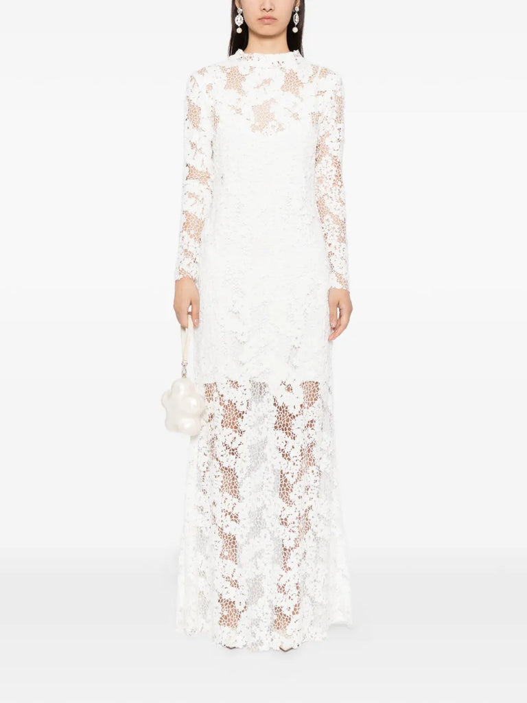 Cavalleri Dress in white cotton lace