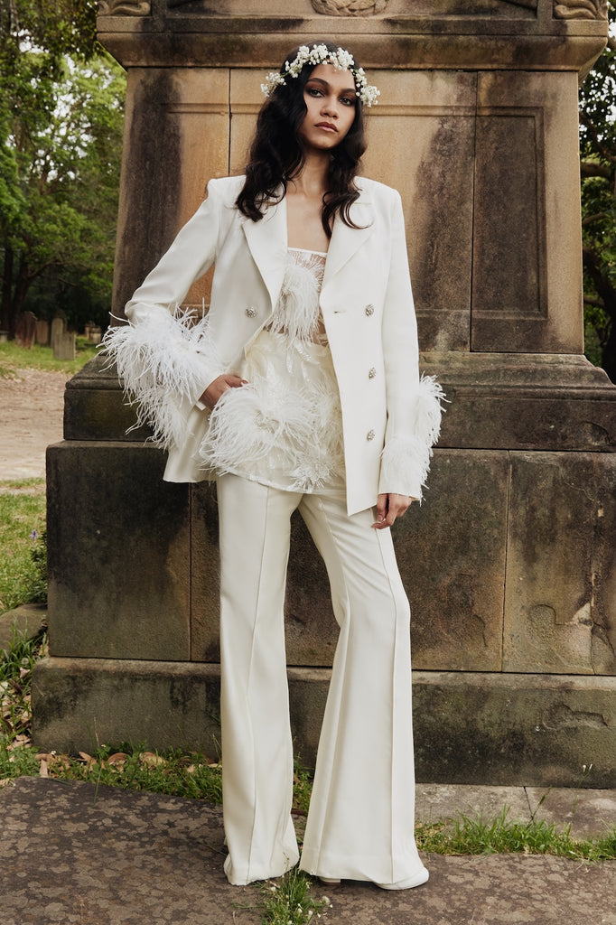 Circa Birdy Blazer in Ivory