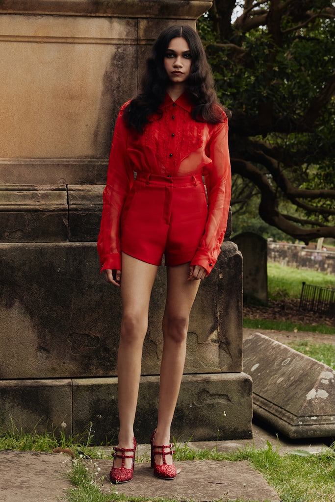 Poppy Short in Red