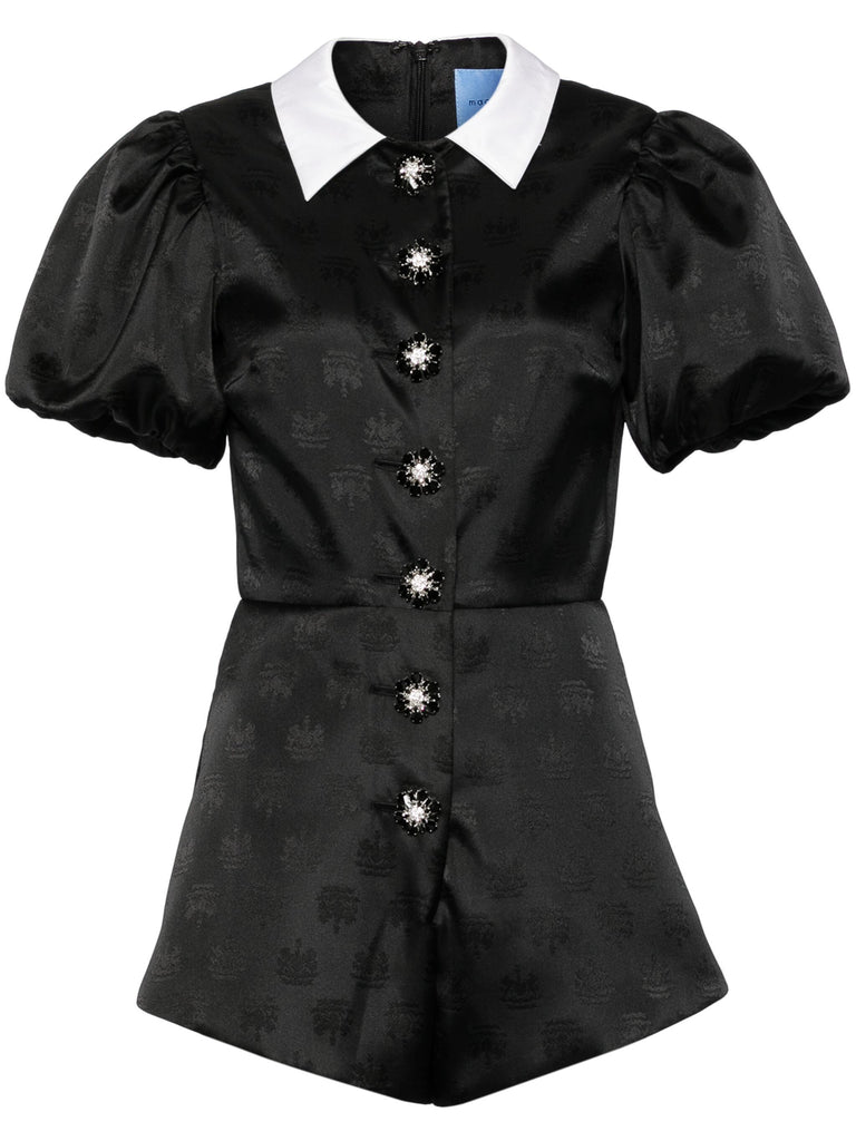 Professor Playsuit in Black Crest