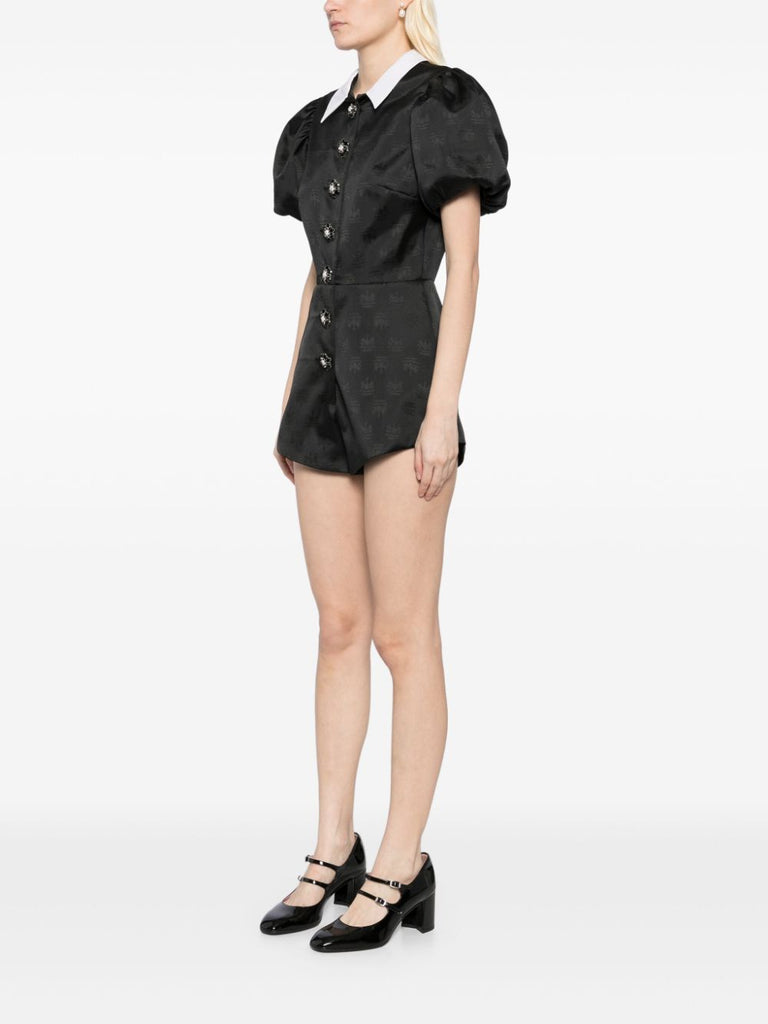 Professor Playsuit in Black Crest