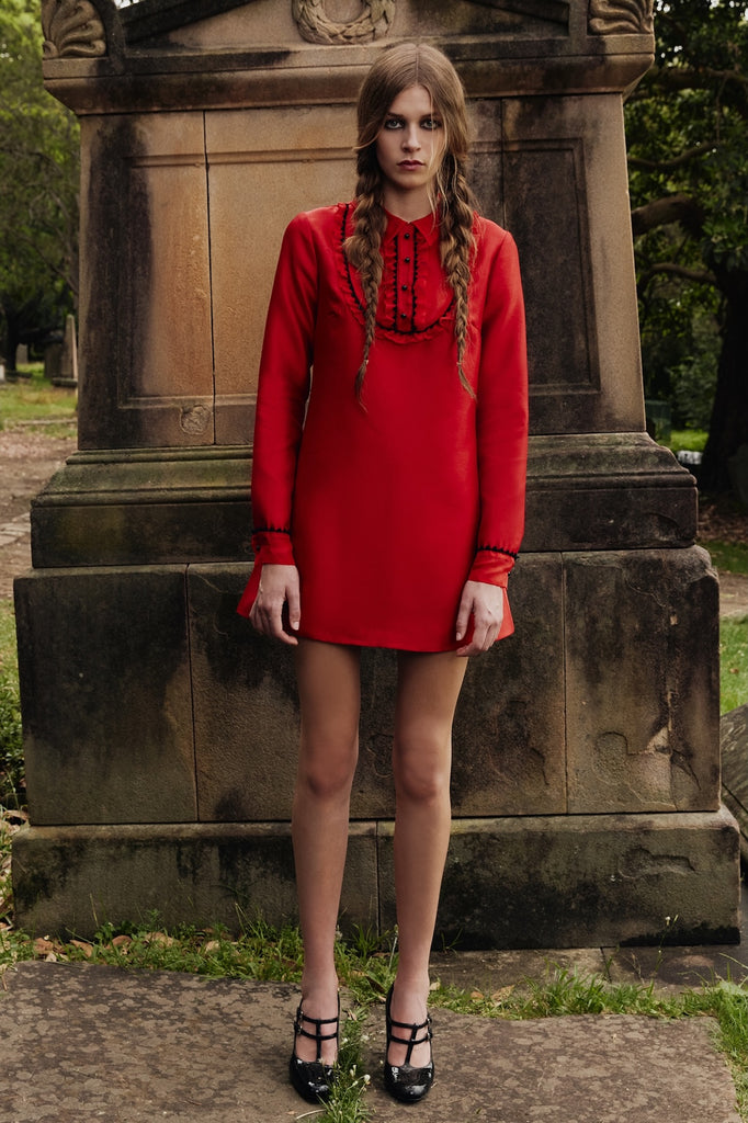 Stranger Dress in red