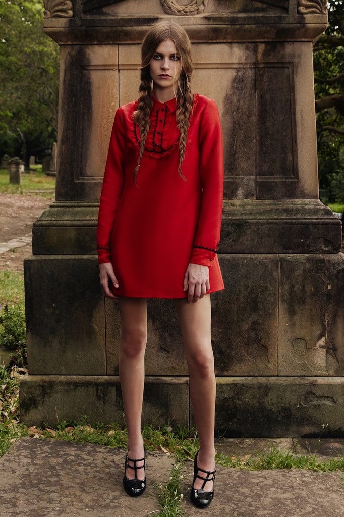 Stranger Dress in red