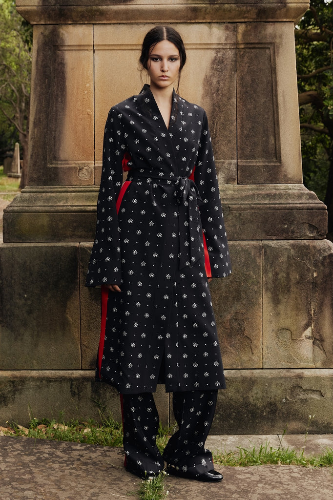 St Stephen's Robe in black floral