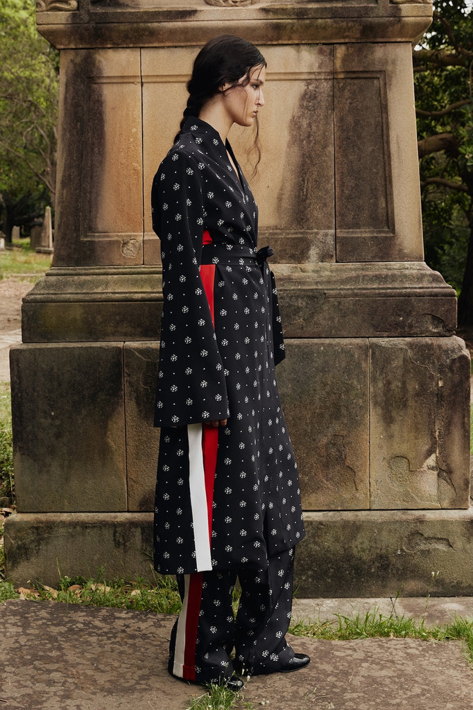 St Stephen's Robe in black floral