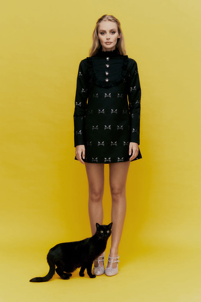 Tempo Dress long sleeve black dress by macgraw Tempo Dress long sleeve black dress by macgraw