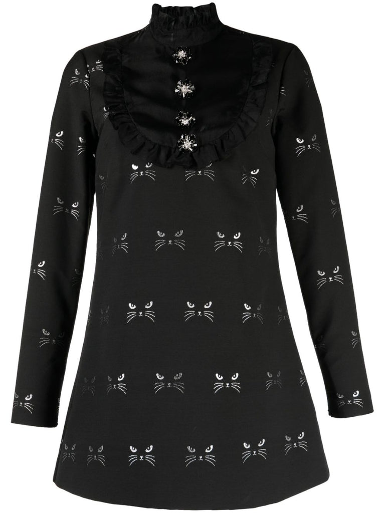 Tempo Dress long sleeve black dress by macgraw Tempo Dress long sleeve black dress by macgraw