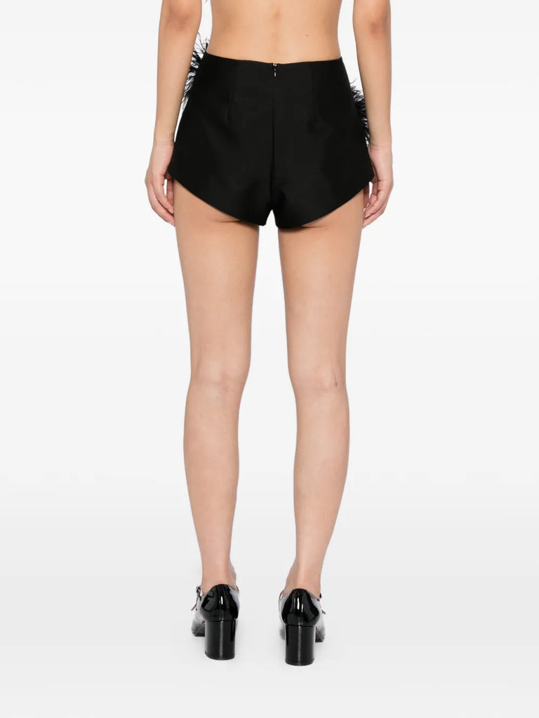 That's Hot Pant in black with feather appliqué