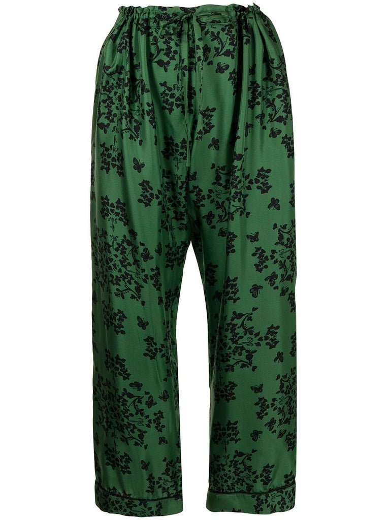 Vagabond Trouser in green print