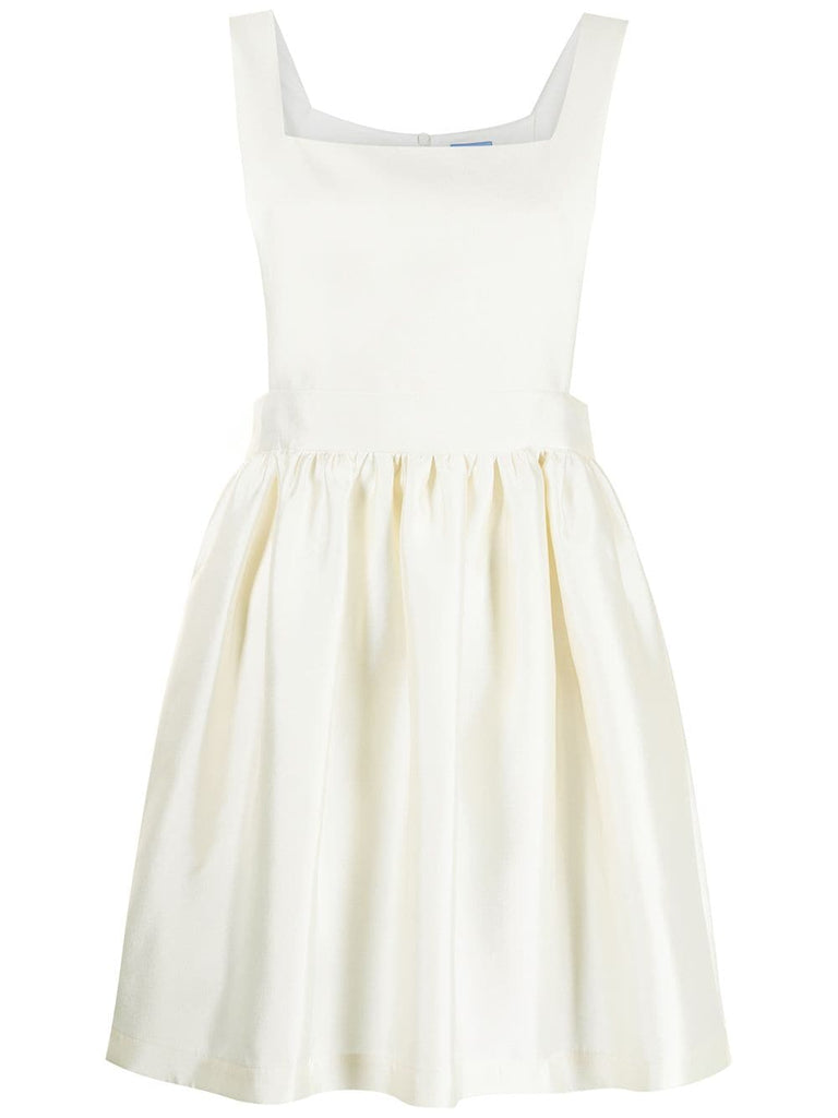 Apron Dress in Ivory by macgraw Apron Dress in Ivory by macgraw