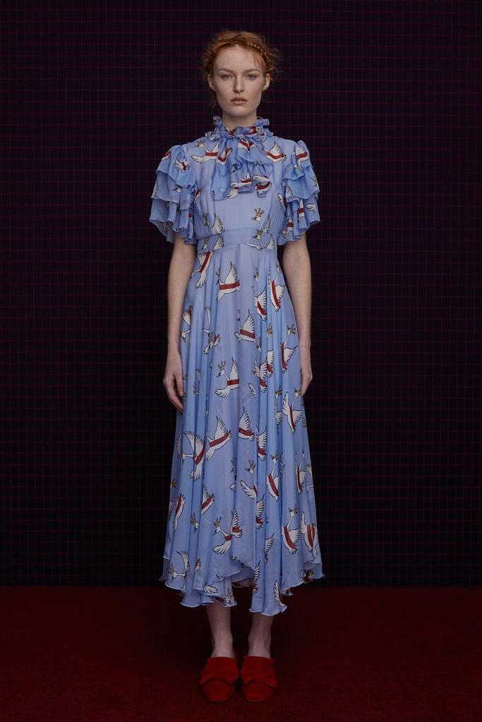 blue swan dress Turquoise Swan Dress L