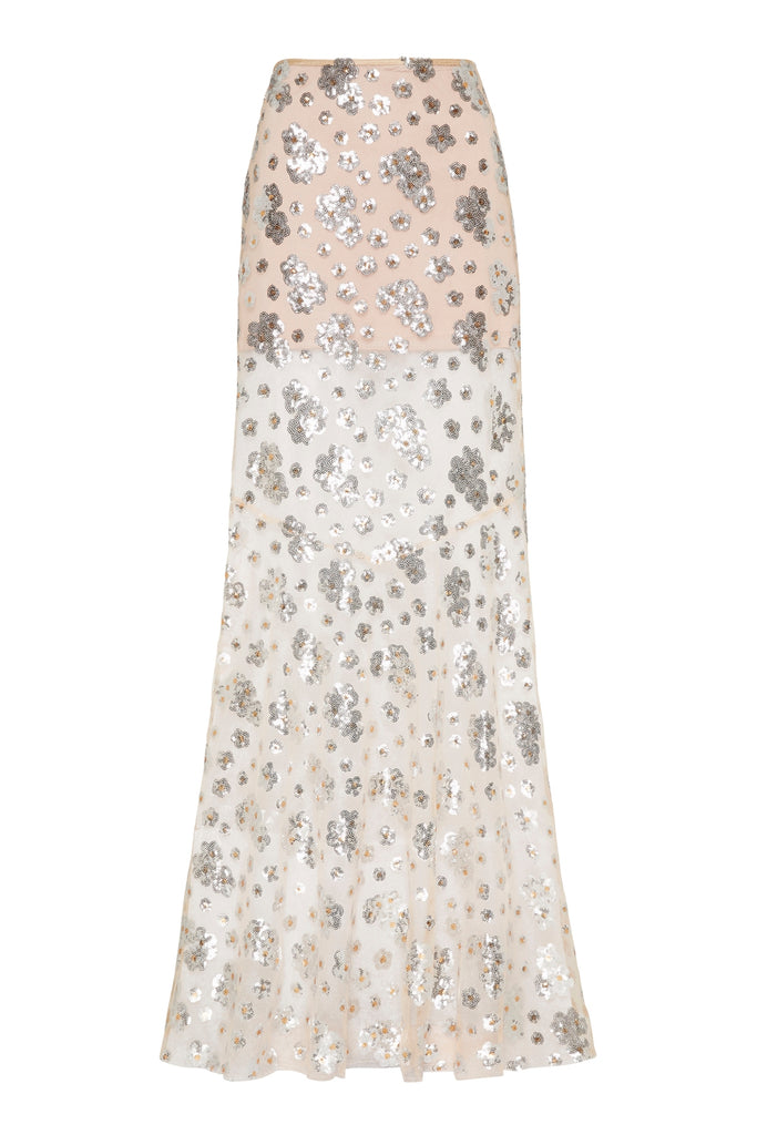Dorothea Skirt in Silver Blossom