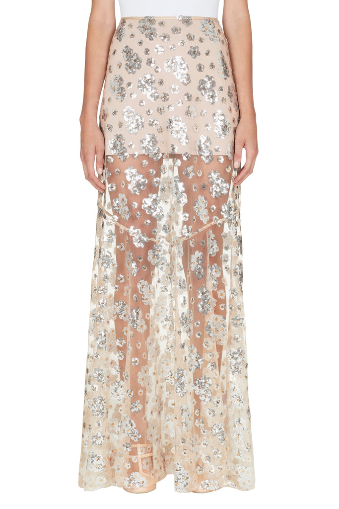 Dorothea Skirt in Silver Blossom