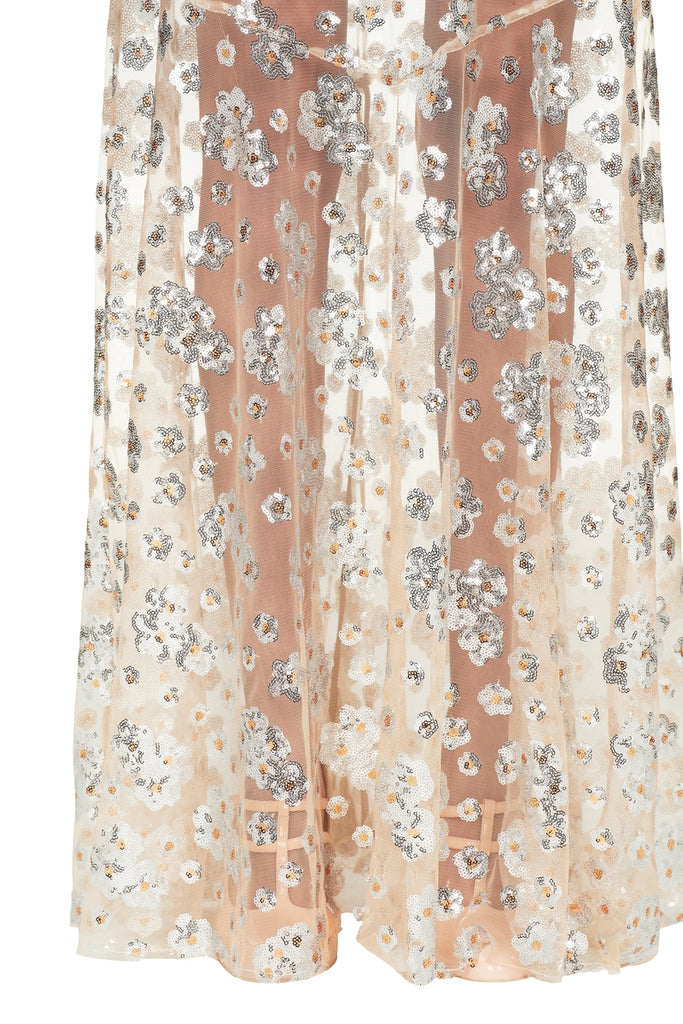 Dorothea Skirt in Silver Blossom