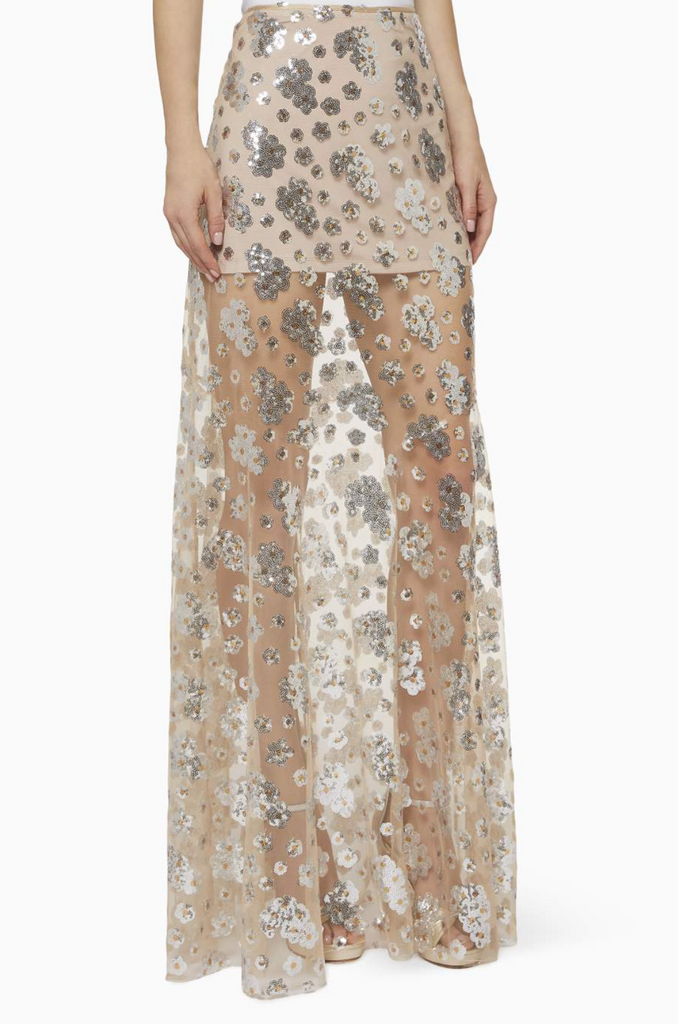 Dorothea Skirt in Silver Blossom