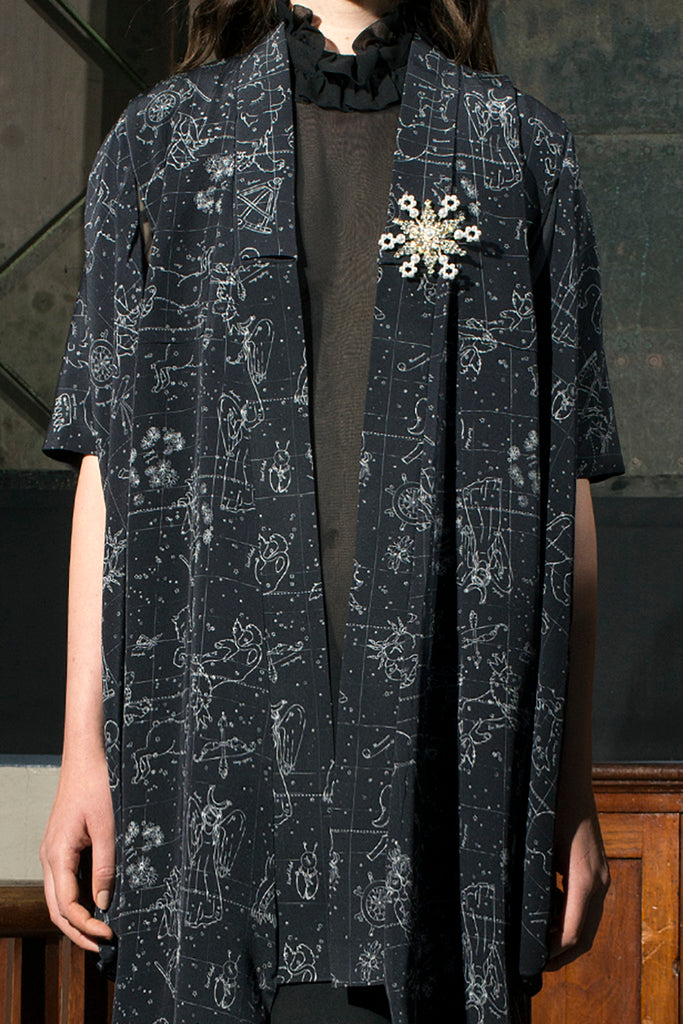 Medici Kimono in Black Print