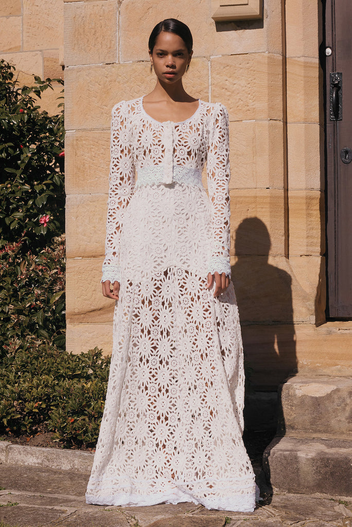 Noble Skirt in Ivory lace