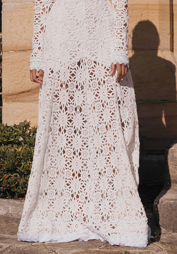 Noble Skirt in Ivory lace