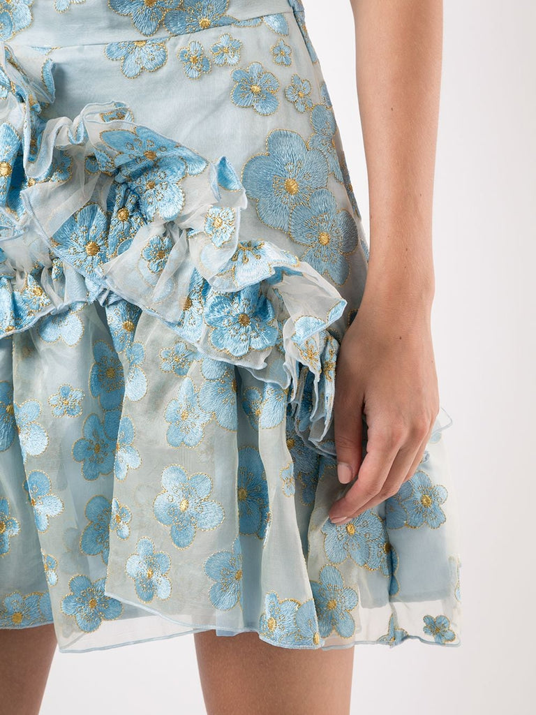 Souffle Skirt in Blue Blossom