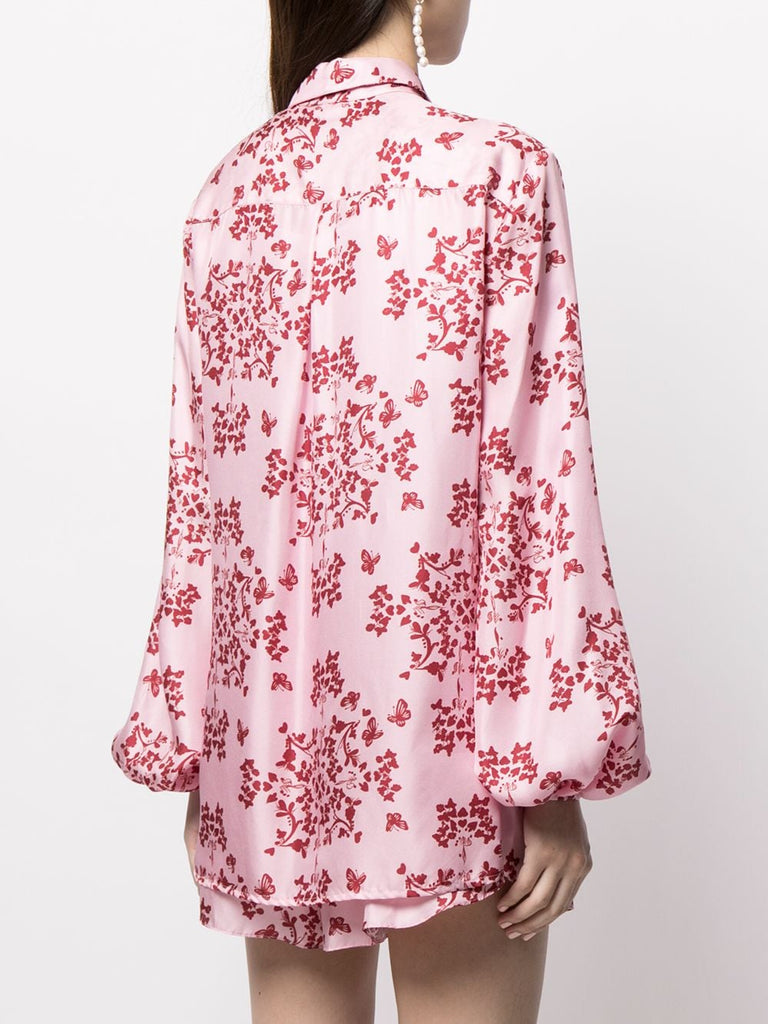 Story Blouse in Pink Print