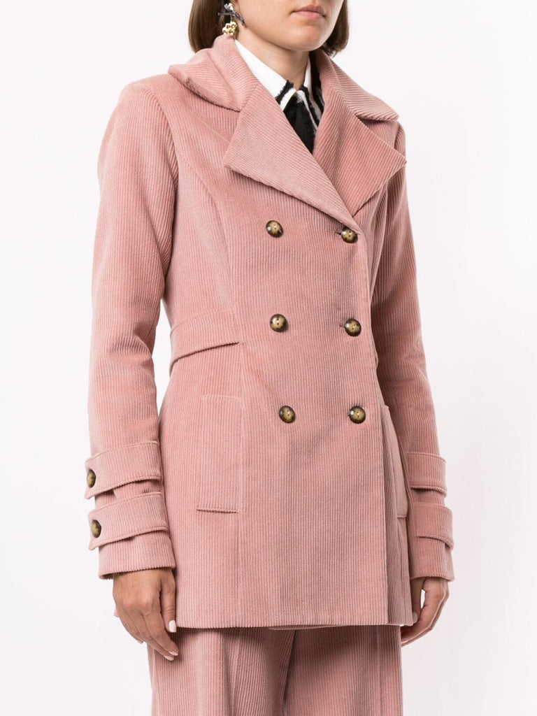 Historical Coat in Pink Corduroy