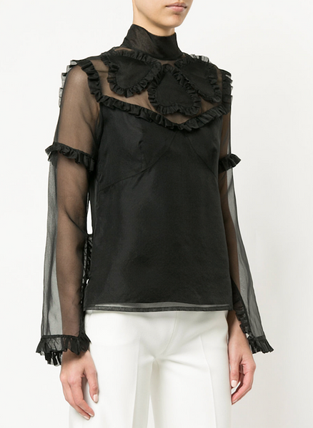 queen of hearts top in black | macgraw